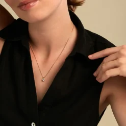 Collier Poem Argent Jaune Topaze Bleu Sky
