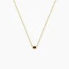 Collier Poem Argent Jaune Tourmaline