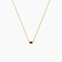 Collier Poem Argent Jaune Tourmaline