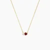 Collier Poem Argent Jaune Tourmaline Oxyde De Zirconium