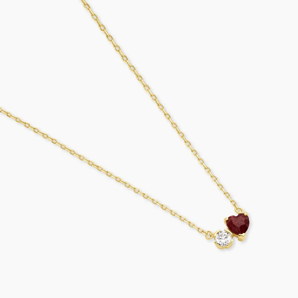 Collier Poem Argent Jaune Tourmaline Oxyde De Zirconium