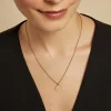 Collier Pome Argent Rose