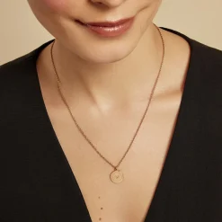 Collier Pome Argent Rose