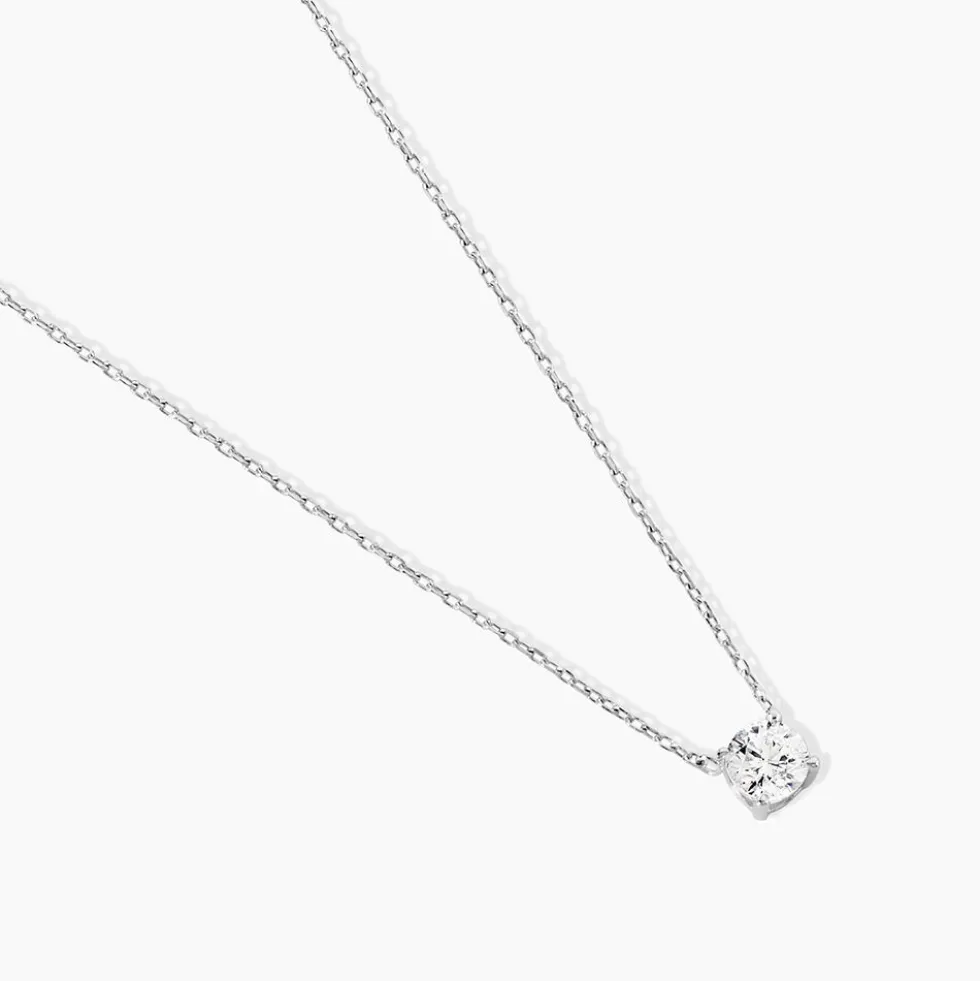 Collier Ponama Or Blanc Oxyde De Zirconium