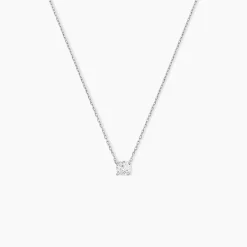 Collier Ponama Or Blanc Oxyde De Zirconium