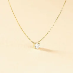 Collier Ponama Or Jaune Oxyde De Zirconium