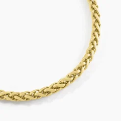 Collier Pondichery Acier Jaune