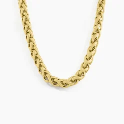 Collier Pondichery Acier Jaune