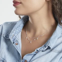 Collier Pricille Argent Blanc Oxyde De Zirconium
