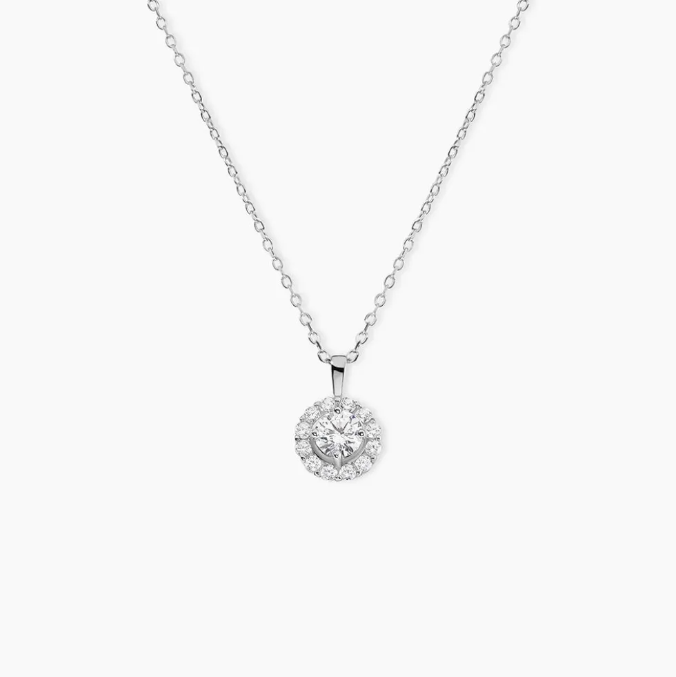 Collier Princess Argent Blanc Oxyde De Zirconium
