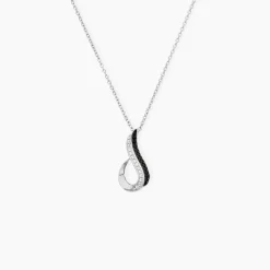 Collier Priscillia Argent Blanc Oxyde De Zirconium