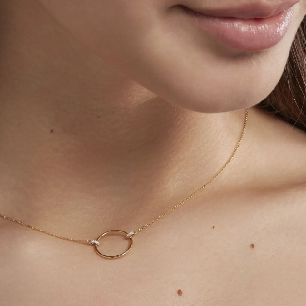 Collier Proserpine Or Jaune Diamant