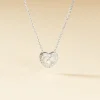 Collier Purete Or Blanc Diamant