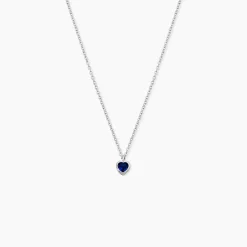 Collier Querida Argent Blanc Oxyde De Zirconium