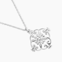 Collier Raelene Argent Blanc