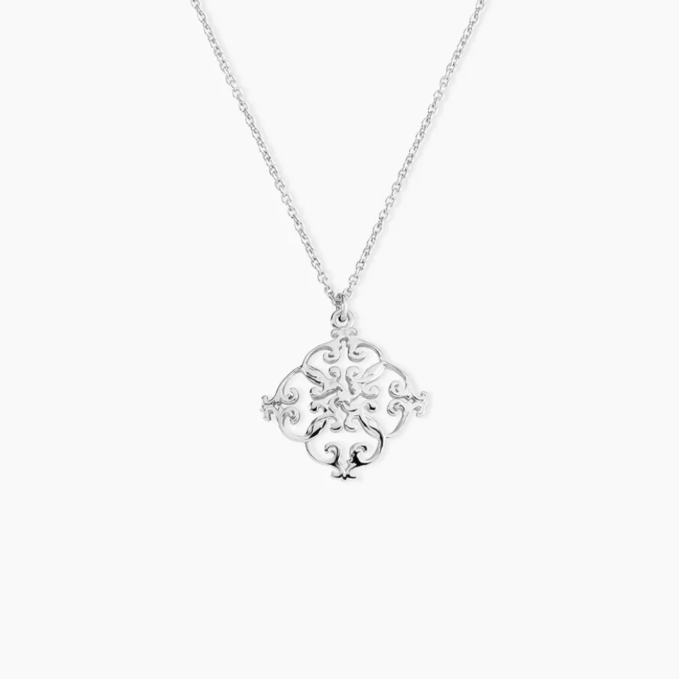 Collier Raelene Argent Blanc