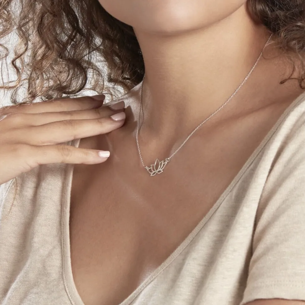 Collier Raia Argent Blanc