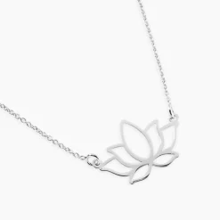Collier Raia Argent Blanc