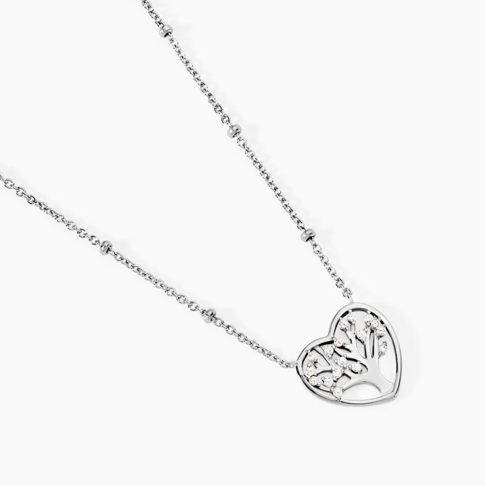 Collier Raimond Argent Blanc Oxyde De Zirconium