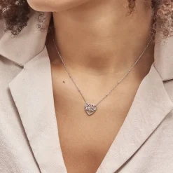Collier Raimond Argent Blanc Oxyde De Zirconium