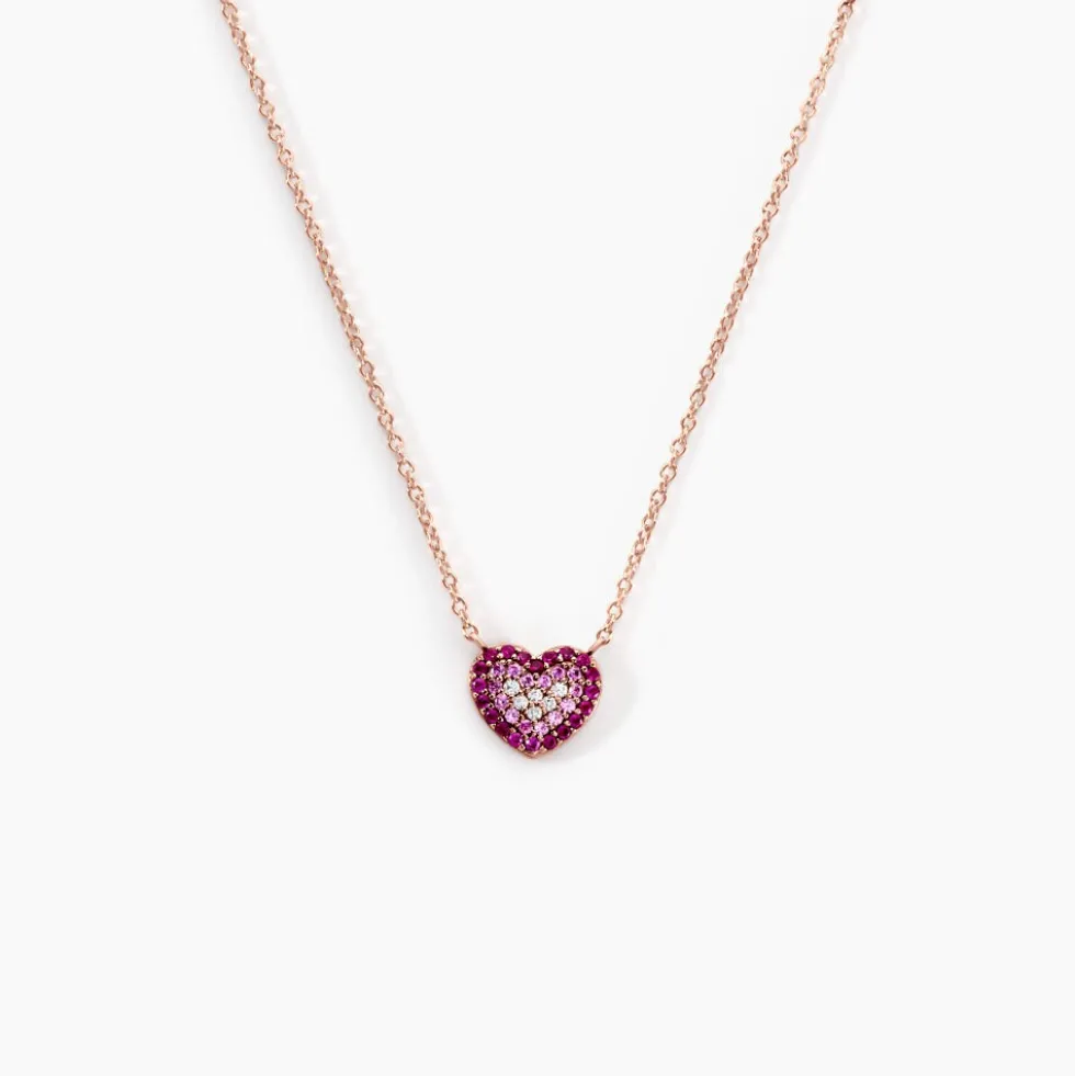 Collier Reflets Romantiques Argent Rose Oxyde De Zirconium
