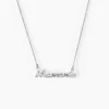 Collier Rera Argent Blanc Oxyde De Zirconium