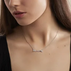 Collier Rera Argent Blanc Oxyde De Zirconium