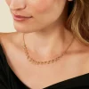 Collier Ria Acier Jaune Pierre De Synthese