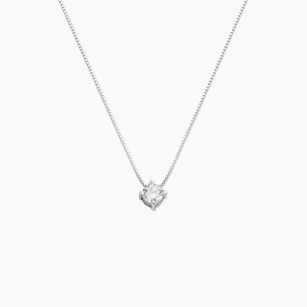 Collier Rio Argent Blanc Oxyde De Zirconium