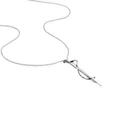Collier Rizlaine Argent Blanc