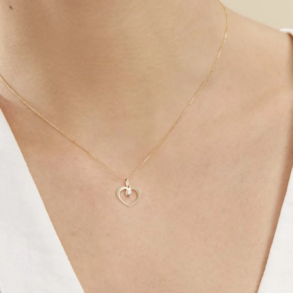 Collier Rohanna Or Jaune Oxyde De Zirconium