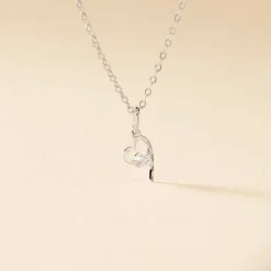 Collier Romance Or Blanc Oxyde De Zirconium
