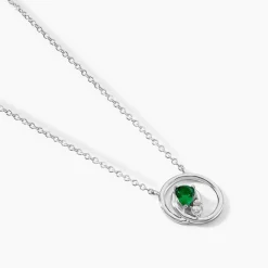 Collier Romea Argent Blanc Oxyde De Zirconium