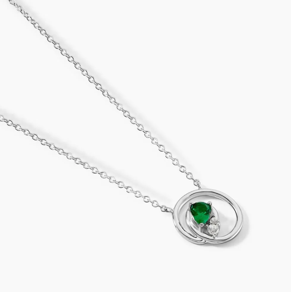 Collier Romea Argent Blanc Oxyde De Zirconium