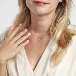 Collier Romy Origami Argent Blanc