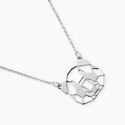 Collier Romy Origami Argent Blanc