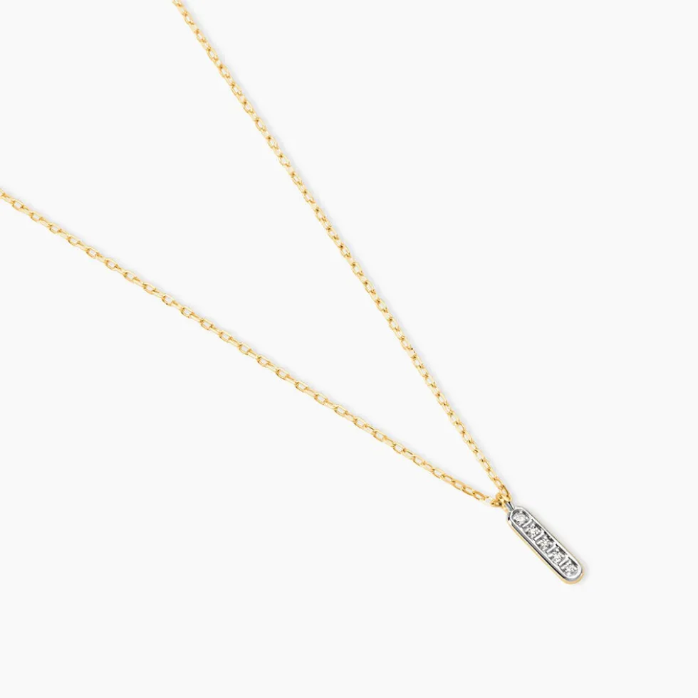 Collier Rosalin Or Jaune Diamant