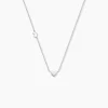Collier Rosamee Argent Blanc