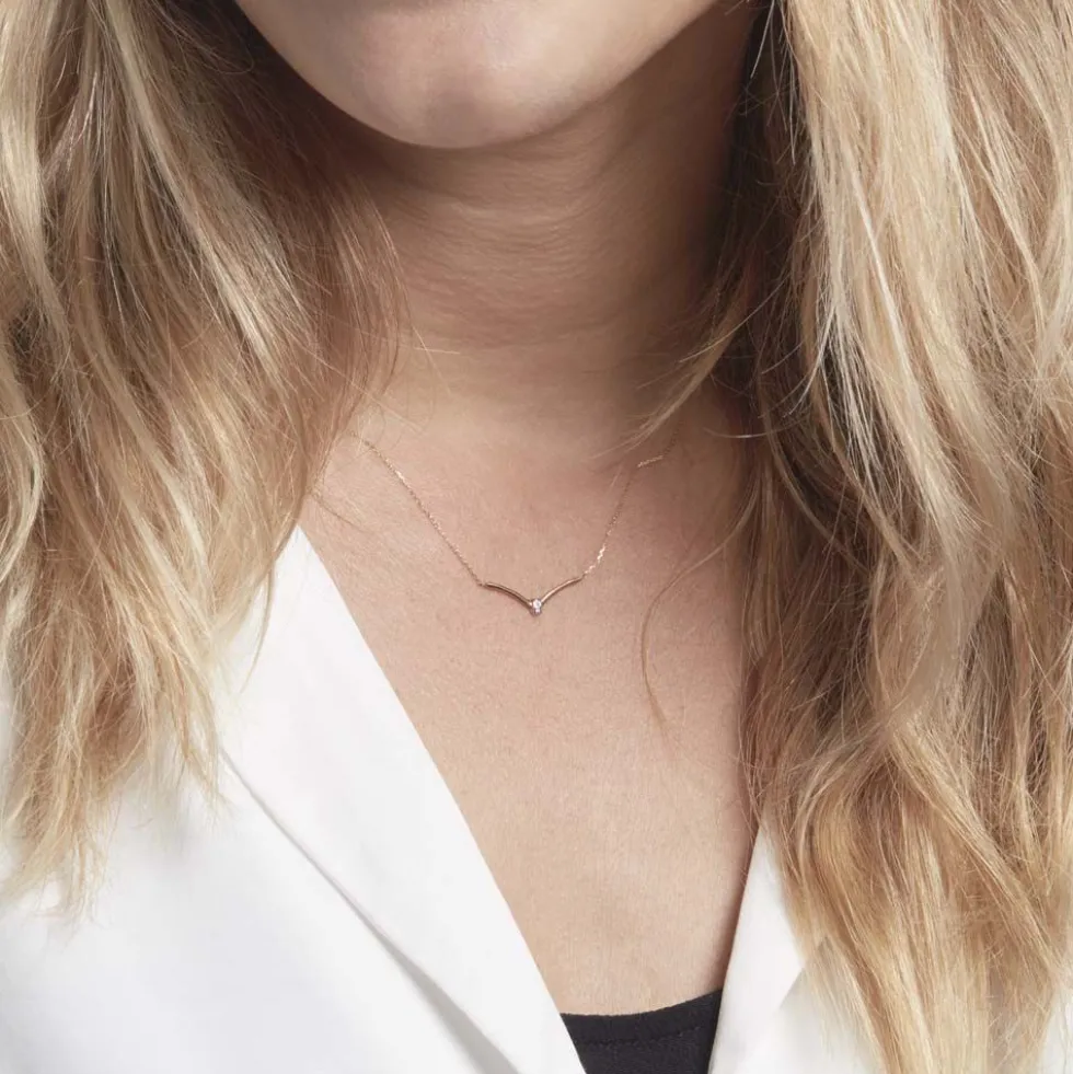 Collier Rosmerta Or Jaune Diamant