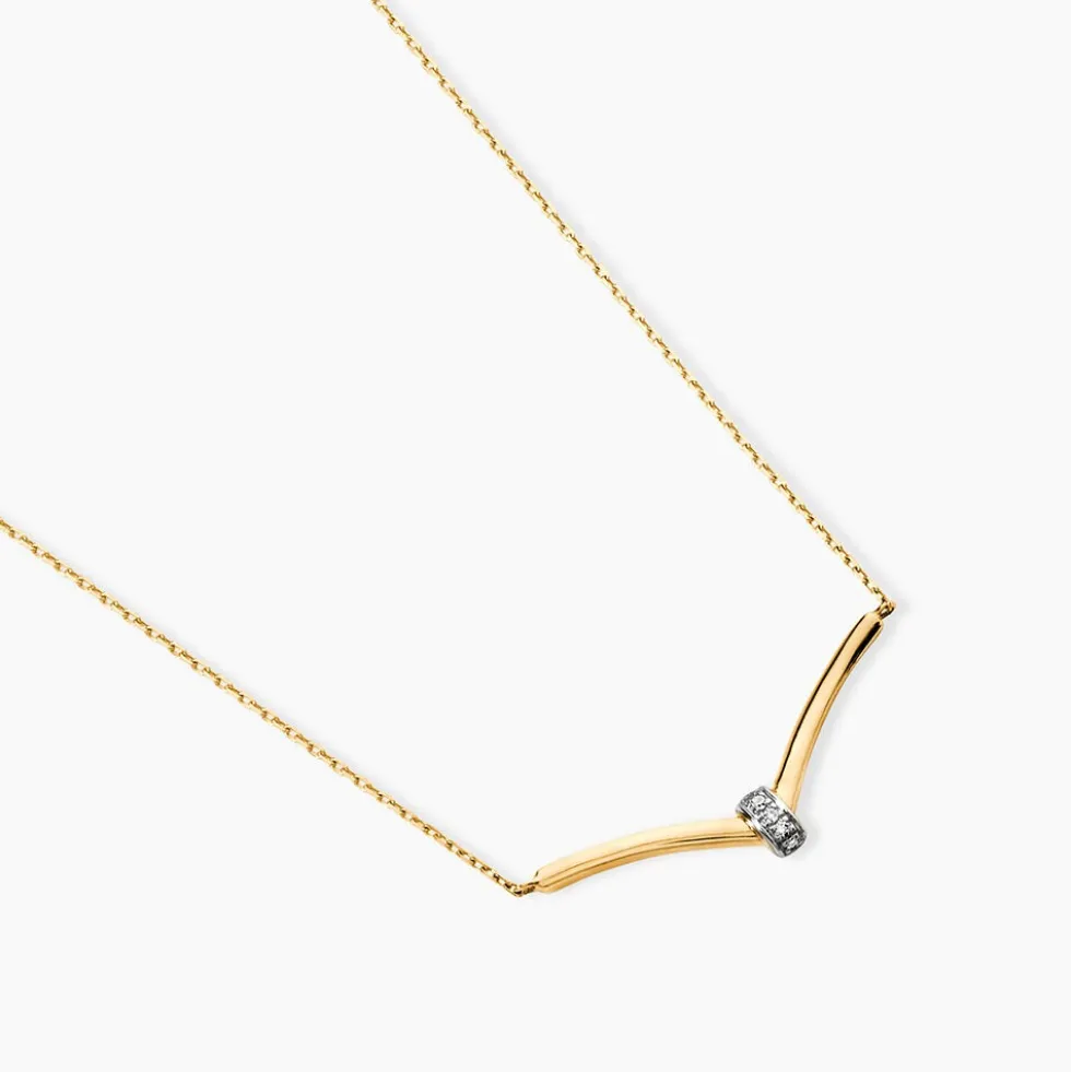 Collier Rosmerta Or Jaune Diamant