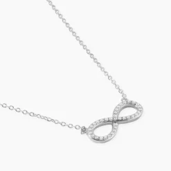 Collier Rowan Argent Blanc Oxyde De Zirconium