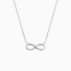Collier Rowan Argent Blanc Oxyde De Zirconium