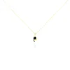 Collier Sagesse Or Jaune Saphir Et Diamant