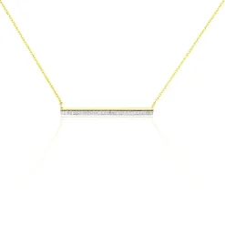 Collier Sahteene Or Jaune Diamant
