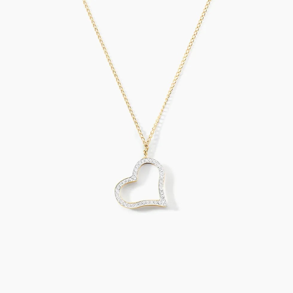 Collier Sallie Or Jaune Strass