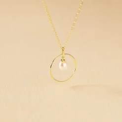 Collier Salvine Or Jaune Perle De Culture