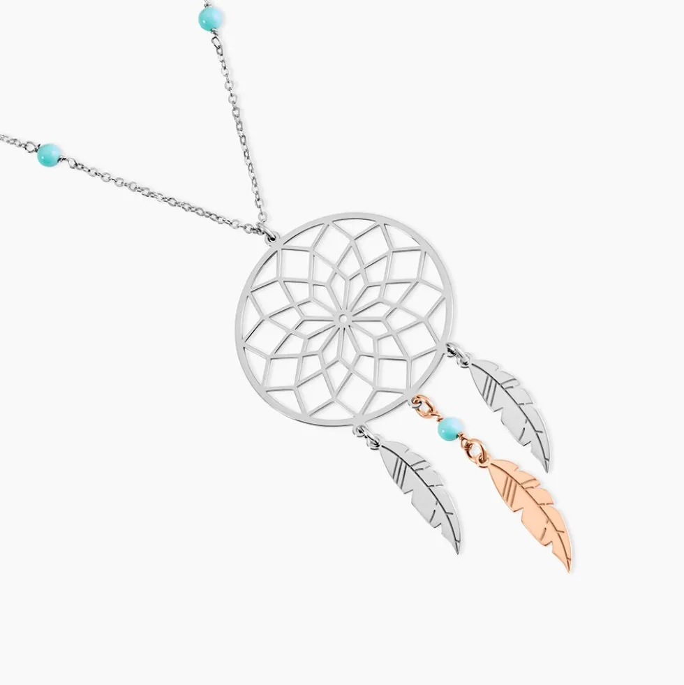 Collier Sautoir Misalie Argent Blanc