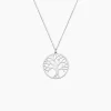Collier Sautoir Philana Argent Blanc