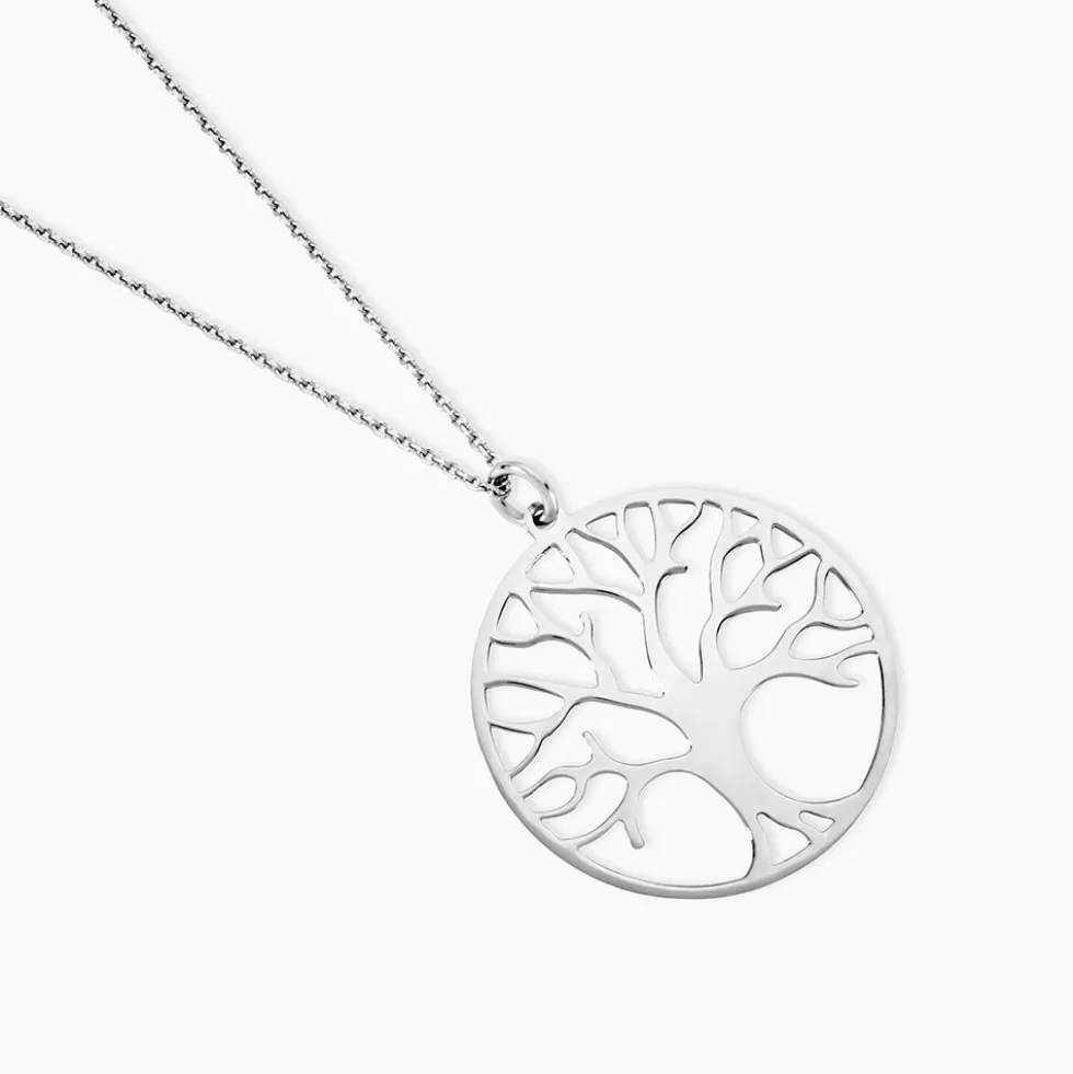 Collier Sautoir Philana Argent Blanc