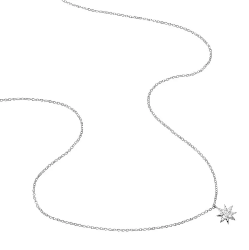 Collier Shanis Argent Blanc Oxyde De Zirconium